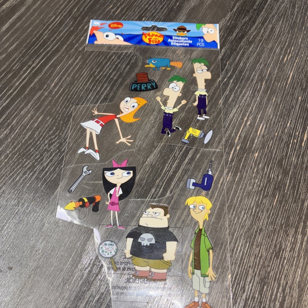 Disney‎ PHINEAS and FERB Sticker Perry the Platypus summer vacation scrapbook